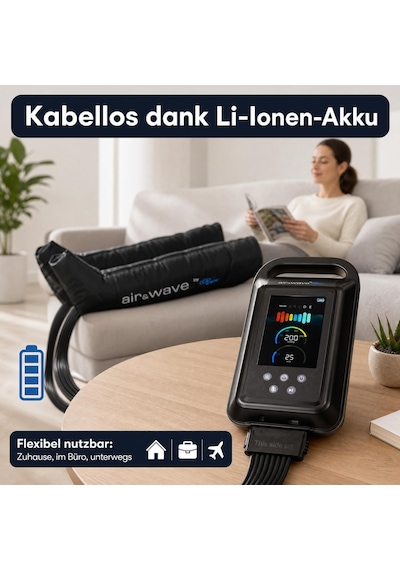 Tec Air&wave Lenfatik Drenaj Cihazı Ayakları, 8 Odacıklı Kompresyon, 5 Mod Tec Air&wave Lenfatik Drenaj Cihazı Ayakları, 8 Odacıklı Kompresyon, 5 Mod