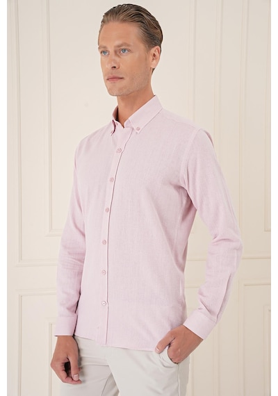 Efor Slim Fit Düğmeli Yaka %100 Pamuk Klasik Pudra Gömlek Gk 723 Pudra Efor Slim Fit Düğmeli Yaka %100 Pamuk Klasik Pudra Gömlek Gk 723 Pudra