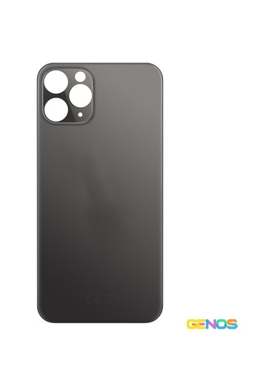 Apple Uyumlu iPhone 11 Pro Geniş Kamera Delikli Batarya Kapağı Füme Sn808402