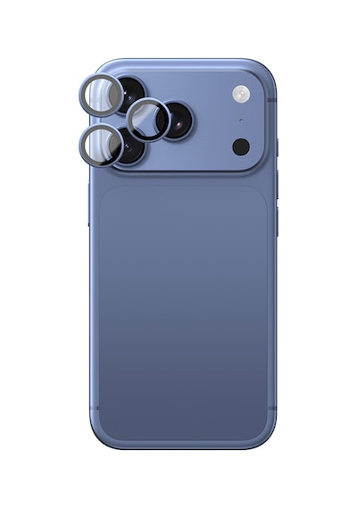 Apple iPhone 18 Pro Max Uyumlu Amazingthing Titan Vision Sapphire Ar Kamera Lens Koruyucu Aparatlı Mavi