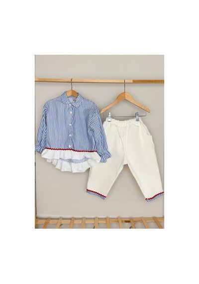 Gökjoy Kids Wear Mavi Cizgili Takım Mavi Mavi