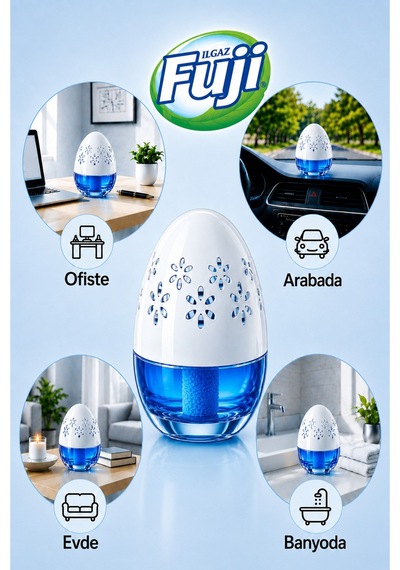 Ilgaz Fuji Okyanus Esintili Araç, Wc, Oda Ve Ortam Kokusu 100 Ml Aqua Drift Kalıcı Kavanoz Koku