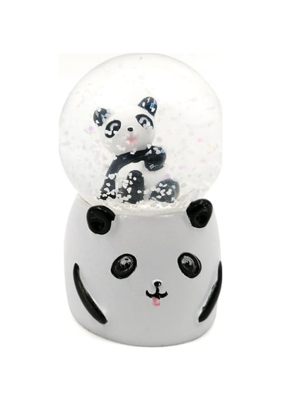 Sevimli Panda Kar Küresi & Kişiye Özel Melek Kanatlı Kolye Hediye Seti