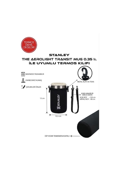 Safir Kamp Stanleye The Aerolight Transit Mug 0.35 Lt İle Uyumlu Omuz Askılı Kılıf Diğer