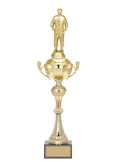 Odak Kupa - Figürlü Kupalar - Judo / Karate Figürlü Kupalar Fg-062 A - 51 Cm Altın - Beyaz