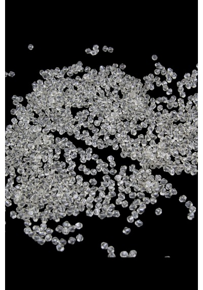 Bej Rengi 4 Mm Piramit Akrilik Boncuk Aksesuar Takı Malzeme 25 Gr