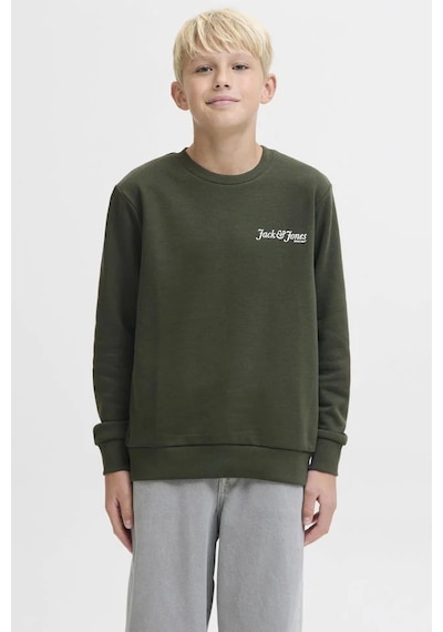 Jack & Jones Jack&jones Jjyuki Back Erkek Çocuk Sweatshirt 12279593 Yeşil