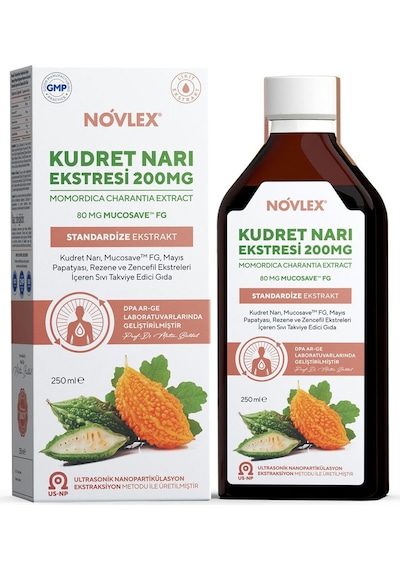 Novlex Kudret Narı Eki ve Mucosave Fg Sıvı Takviye Edici Gıda 250 ML