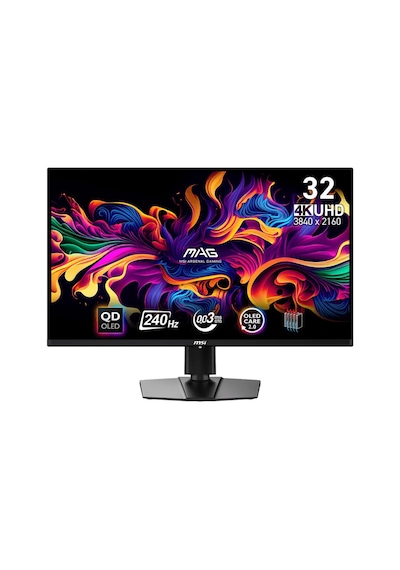 MSI MAG 321UPX QD-OLED 31.5" 0.03 MS 240 Hz Adaptive Sync 4K UHD Monitör