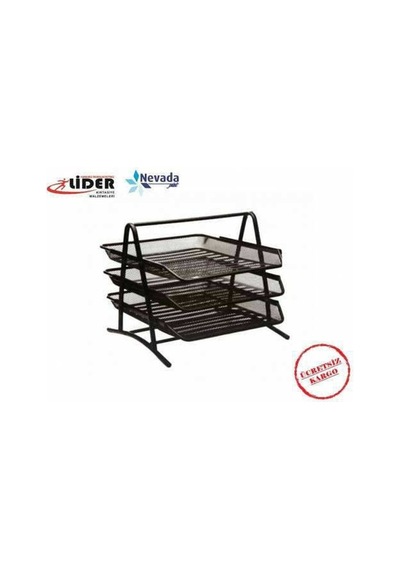 Evrak Rafı Metal 3 Katlı