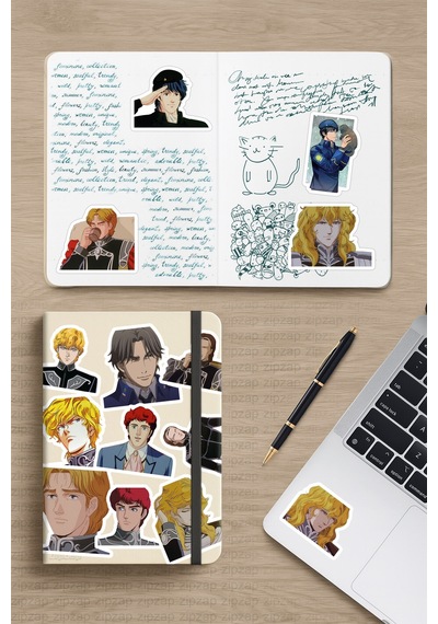 Legend Of The Galactic Heroes Ginga Eiyuu Densetsu Anime Telefon Laptop Sticker Paketi 25 Adet Çok Renkli