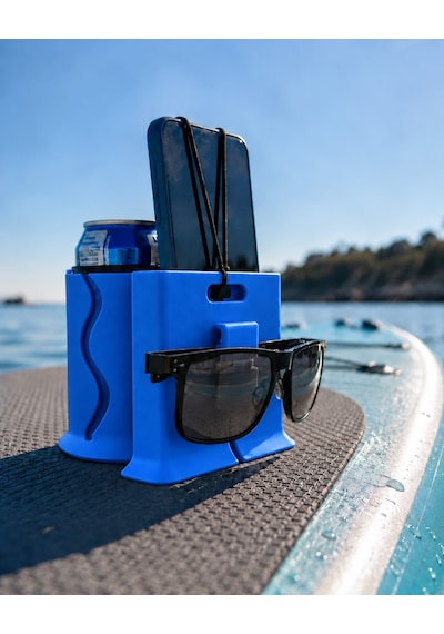 Sup Board Telefon, Gözlük Ve İçecek Tutucu Mavi