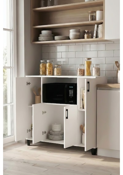Mikrodalga Dolabı Beyaz 120 Cm