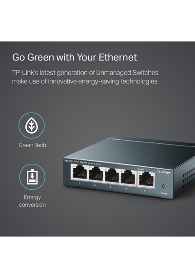 Ayrex Tl-sg105, 5-port 10/100/1000mbps Gigabit Siwtch