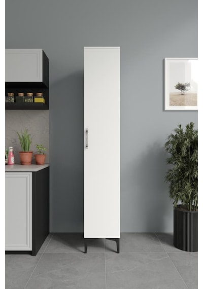 Plain Metal Ayak Metal Kulp Pla1200 Çok Amaçlı Dolap Mutfak Dolabı Banyo Dolabı Ayakkabılık Balkon Dolabı Kiler Dolabı Beyaz