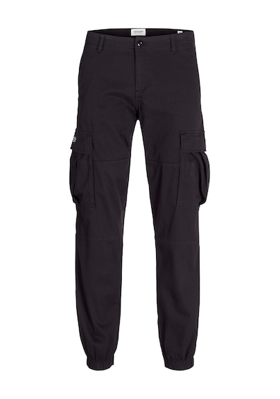 Jack & Jones Erkek Jpstkane Rahat Kalıp Kargo Pantolon 12268261 Siyah Siyah
