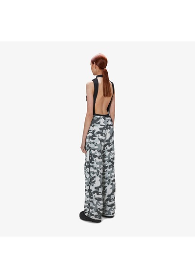 Raıns Rains Naha Wide Unisex Gri-siyah Pantolon