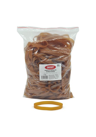 Ekoset Geniş Kauçuk Paket Ambalaj Kasa Lastiği 130X10Mm 1Kg
