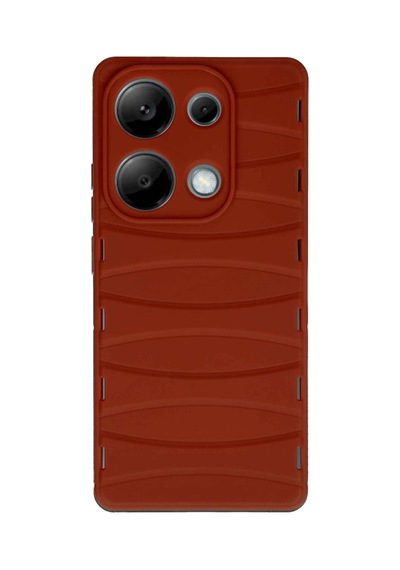 Redmi Note 13 Pro 4g Kılıf Bibercas Silikon Kapak - Kırmızı Bz8683140780319
