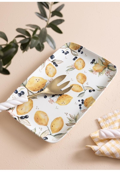 The Mia Limoncello Dikdörtgen Servis 35x16 Cm Lmn021 Çok Renkli