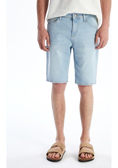 Lcw Jeans İndigo Slim Fit Erkek Jean Şort