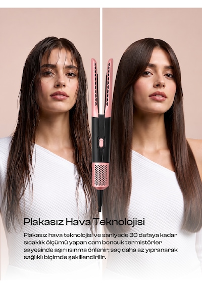 Hava Üflemeli Dijital Isı Göstergeli Iyon Etkili Air Straightener Saç Düzleştirici NTC Akıllı Sıcaklık Kontrol Teknolojisi Saç Şekillendirici-Islaktan Kuruya Saç Düzleştiricisi4 Isı Modu3 Kademe Fan Hava Üflemeli Dijital Isı Göstergeli Iyon Etkili Air Straightener Saç Düzleştirici NTC Akıllı Sıcaklık Kontrol Teknolojisi Saç Şekillendirici-Islaktan Kuruya Saç Düzleştiricisi4 Isı Modu3 Kademe Fan