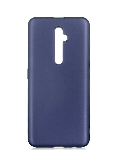 Noktaks - Oppo Reno 2z Uyumlu - Kılıf Mat Soft Esnek Premier Silikon Kapak - T10922 - Lacivert Lacivert
