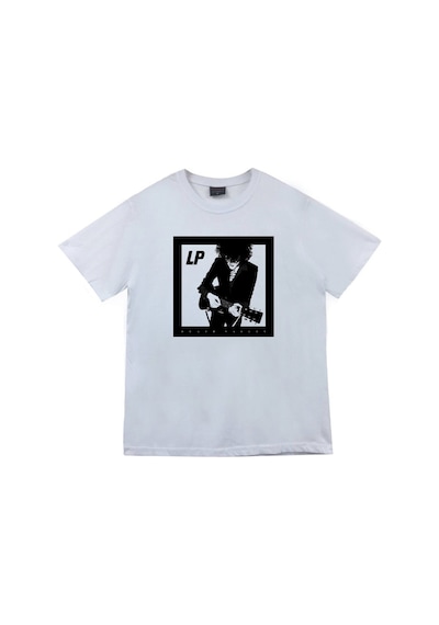 Stoned&Fame Unisex Beyaz Lp Laura Pergolizzi Baskılı T-shirt Beyaz