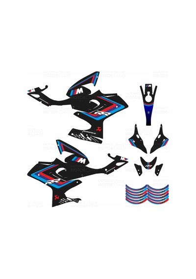 Rks Srk 125 R M Power Carbon Design Sticker Set