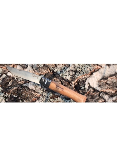Opinel Op-000693 Inox 7 No Kayın Saplı Paslanmaz Çelik Kamp Çakı Çok Renkli