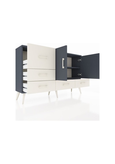Arges Konsol 4 Raflı 5 Çekmeceli 2 Kapaklı 132x30x83 Antrasit-antrasit/aytaşı Antrasit/aytaşı Arges Konsol 4 Raflı 5 Çekmeceli 2 Kapaklı 132x30x83 Antrasit-antrasit/aytaşı Antrasit/aytaşı