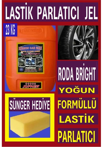 Rb Roda Bright Lastik Parlatıcı Siyahlaştırıcı Temizleyici Jel 23 Kg