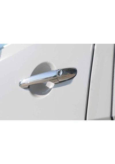 Vw Volkswagen Crafter Uyumlu Kapı Kolu 4 Parça 2 Delikli 2017 Üzeri Paslanmaz Krom