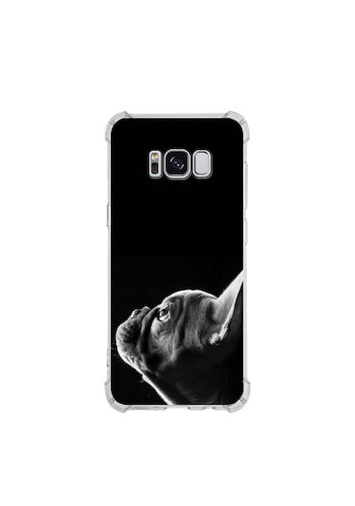 Samsung Galaxy S8 Uyumlu Köpek 1 Baskılı Şeffaf Köşe Korumalı Antişok Kılıf