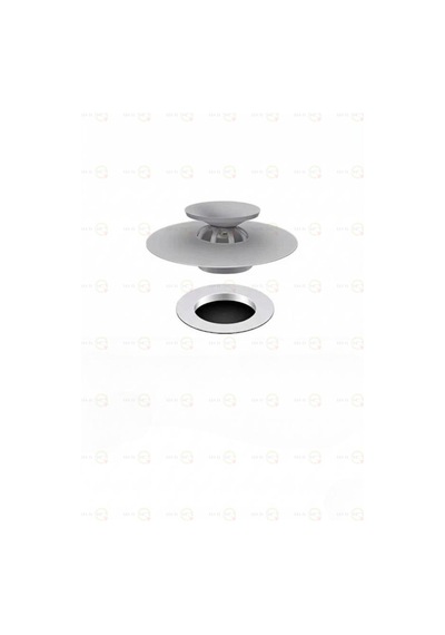 Mainshop Dokunmatik Lavabo Tıkacı Gri - Silikon Lavabo Gider Tipası - Kademeli Süzgeç Mutfak Ve Banyo M-1490