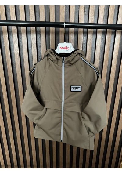 Benitto Kids Erkek Çocuk Mevsimlik Yağmurluk Ceket 51315 Bej
