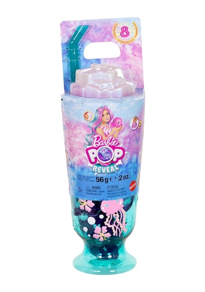 Jkf62 Barbie Pop Reveal Sürpriz Bebek - Mavi Saçlı