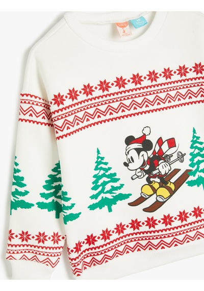 Koton Yılbaşı Temalı Mickey Mouse Baskılı Lisanslı Sweatshirt Uzun Kollu Bisiklet Yaka Pamuklu Ekru 5wmb10236tk Ekru Koton Yılbaşı Temalı Mickey Mouse Baskılı Lisanslı Sweatshirt Uzun Kollu Bisiklet Yaka Pamuklu Ekru 5wmb10236tk Ekru