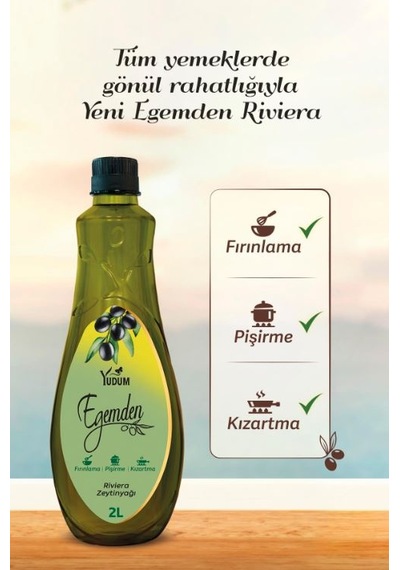Yudum Egemden Riviera Zeytinyağı Pet 2 L