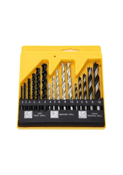 Keneth 16 Parça Ahşap-metal-beton Matkap Ucu Seti Pointteq Sprial Yeni Teknoloji 16pcs Drill Bit