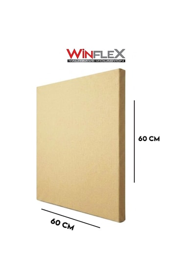 Akustik Kumaş Kaplı Panel-60x60cm Krem