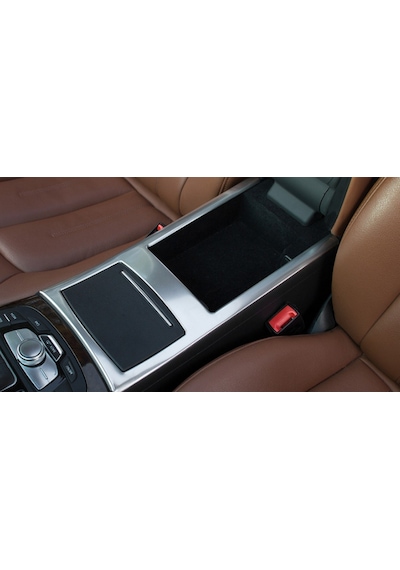 Audi A6 2012-2016 Kol Dayama Saklama Kutusu Krom Metal Kaplama