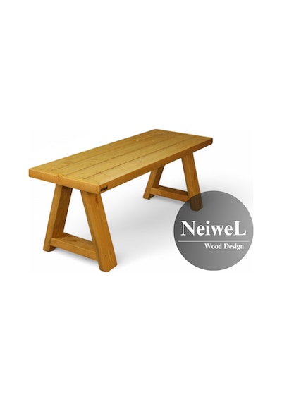 Neiwel Garden Nua Doğal Ahşap Bahçe Bank-40-220 Açık Ceviz
