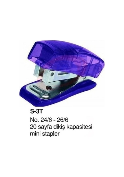 Std Zımba Makinesi Popular Mini 24/6 S-3t Karışık Renk S-3t