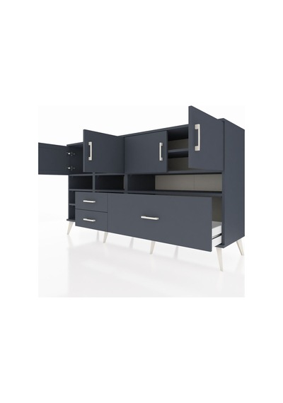 Kronos Konsol 8 Raflı 3 Çekmeceli 4 Kapaklı 176x59x99 Antrasit-an Antrasit-antrasit Kronos Konsol 8 Raflı 3 Çekmeceli 4 Kapaklı 176x59x99 Antrasit-an Antrasit-antrasit