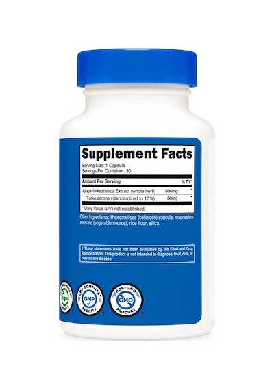 Turkesterone Ajuga Turkestenıca 600 Mg 30 Kapsül
