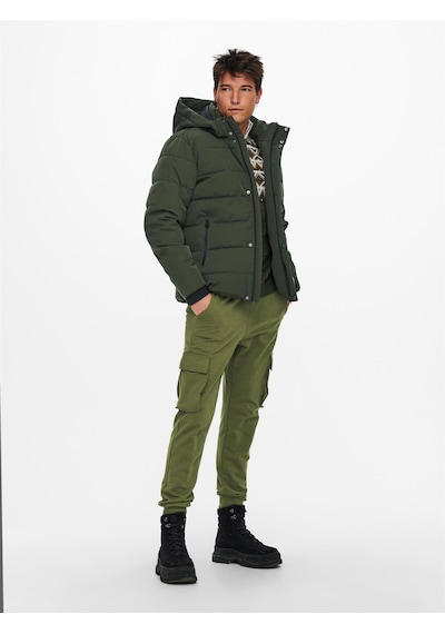 Only & Sons Onscayson Puffa Otw Noos Erkek Gri Mont - 22019598 Gri