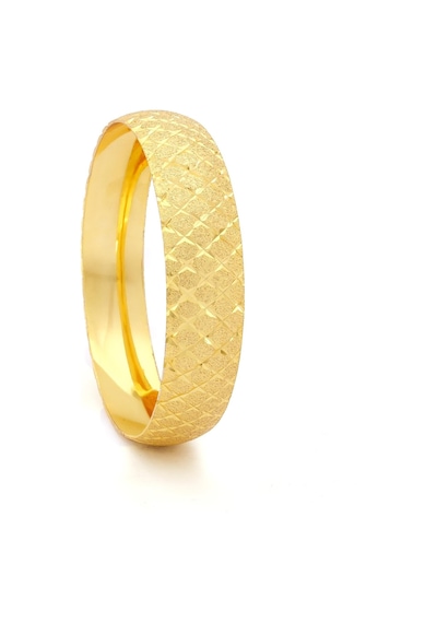 Baklava Desenli İmitasyon Bilezik 1.5 Cm Kalınlık Blz-1262 Altın