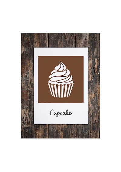Card: Cup Cake / Coffee Print Kahve Üzeri Desen Yapma Makinesi Coffe Art 3d Baskı
