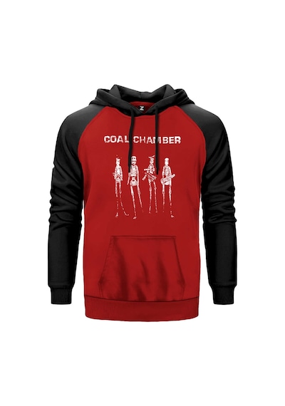 Coal Chamber Dark Days Kırmızı Renk Reglan Kol Sweatshirt Kırmızı